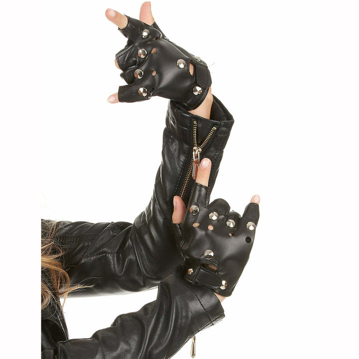 MITAINES PUNK ADULTE TAILLE UNIQUE,Farfouil en fÃªte,Gants