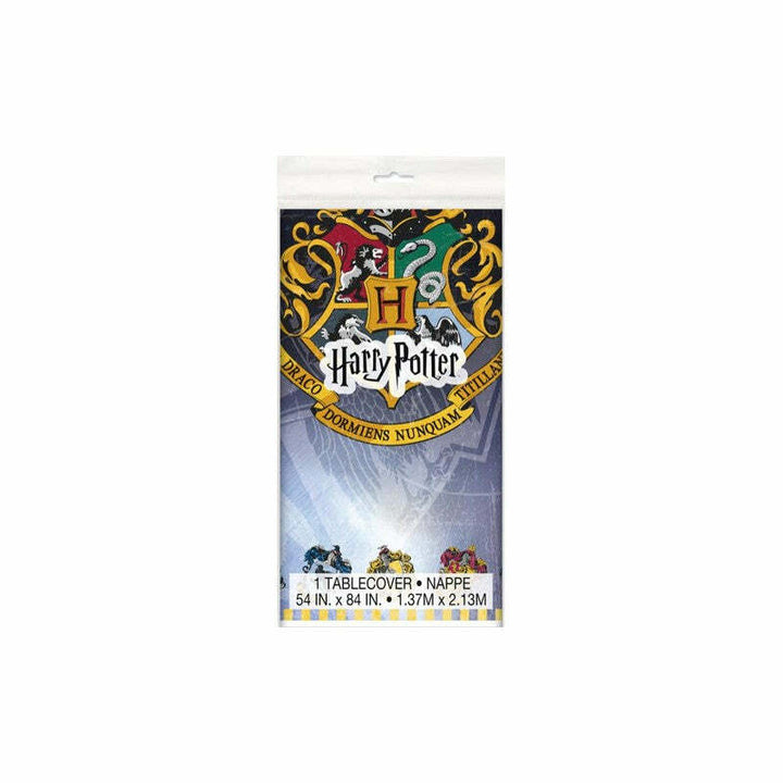 Nappe bleue en plastique Harry Potter™ 137 x 213 cm,Farfouil en fÃªte,Nappes, serviettes
