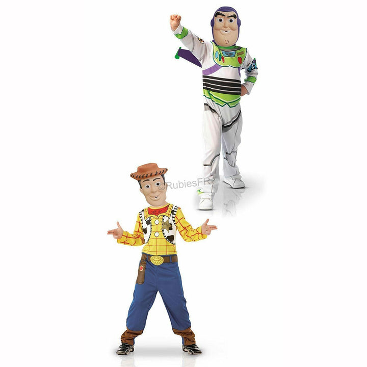 Panoplie enfant Buzz l'Éclair et Woody Toy Story 3™,Farfouil en fÃªte,Déguisements