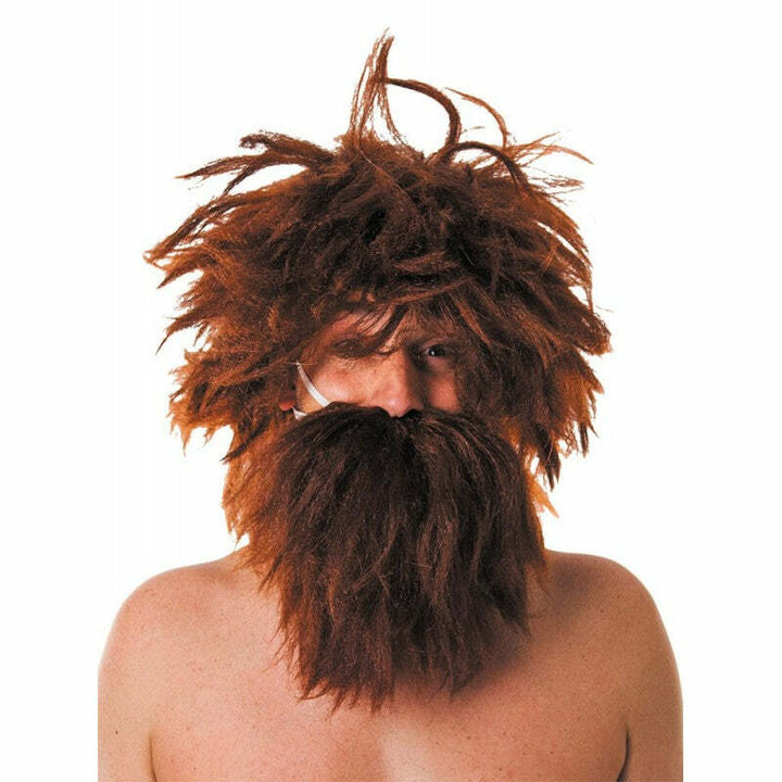 Perruque et barbe homme de Cro-Magnon,Farfouil en fÃªte,Perruque