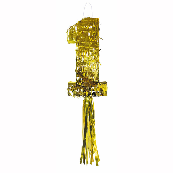 Piñata chiffre 1 doré 45 cm,Farfouil en fÃªte,Piñata