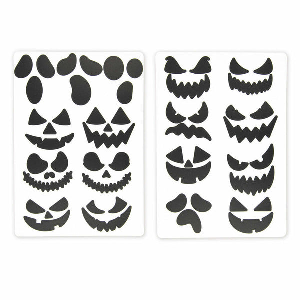 Planches de 17 stickers visages Halloween,Farfouil en fÃªte,Décorations