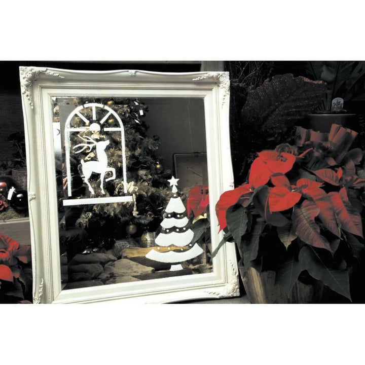 Pochoirs réutilisables de Noël en PVC 17 x 25 cm,Farfouil en fÃªte,A definir