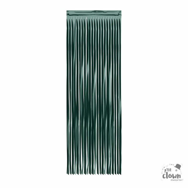 Rideau lamé mat C&L 240 x 10 cm - Vert émeraude,Farfouil en fÃªte,Décorations