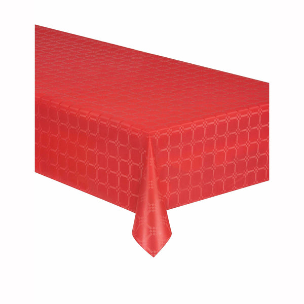 Rouleau de nappe en papier damassé rouge 6 mètres,Farfouil en fÃªte,Nappes, serviettes