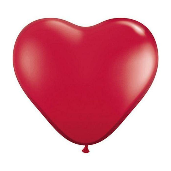 Sachet de 2 ballons coeurs rouge rubis 3' 86cm Qualatex®,Farfouil en fÃªte,Ballons