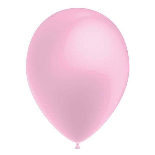 SACHET DE 50 BALLONS DE 27 CM ROSE BÉBÉ MÉTAL,Farfouil en fÃªte,Ballons