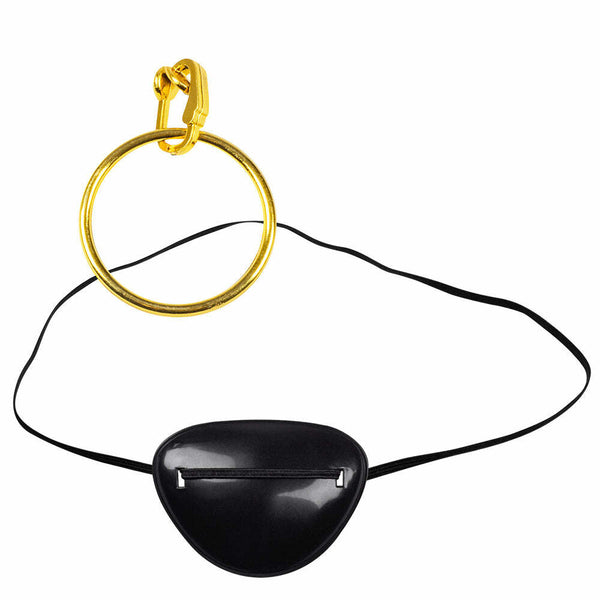 Set d'accessoires de pirate (cache-oeil et boucle d'oreille),Farfouil en fÃªte,Bijoux