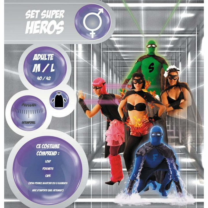 Set d'accessoires de super héros pour adultes - Vert,Farfouil en fÃªte,Cape