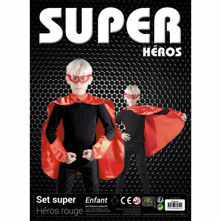 Set d'accessoires de super héros pour enfants - Rouge,Farfouil en fÃªte,Cape