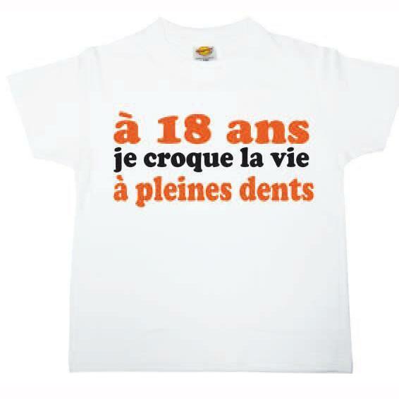 T-SHIRT NEW AGE F 18 ANS,Farfouil en fÃªte,Cadeaux anniversaires festifs et rigolos