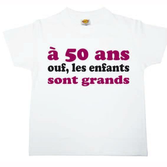 T-SHIRT NEW AGE F 50 ANS,Farfouil en fÃªte,Cadeaux anniversaires festifs et rigolos