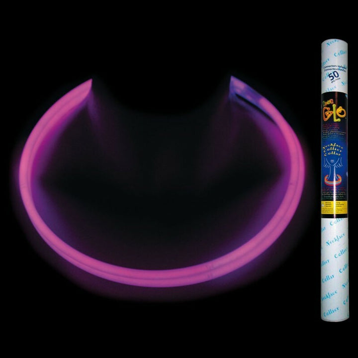 Tube de 50 colliers lumineux fluo Néon Glow,Farfouil en fÃªte,Articles lumineux, bracelets, colliers, bagues
