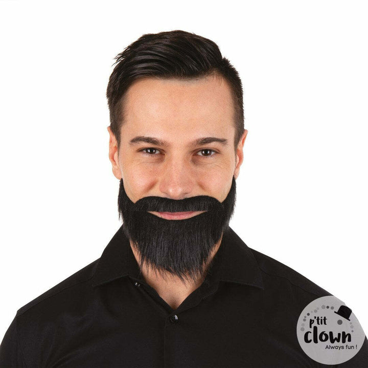 Barbe collier avec moustache noire,Farfouil en fÃªte,Moustaches, barbes