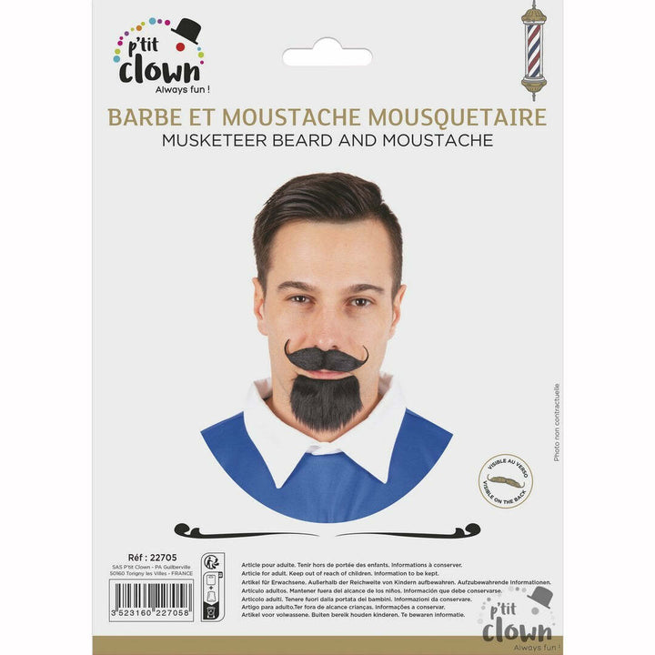 Barbe et moustache mousquetaire,Moustaches, barbes,Farfouil_en_fete