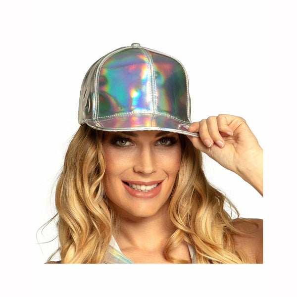 Casquette argentée iridescente adulte,Farfouil en fÃªte,Chapeaux