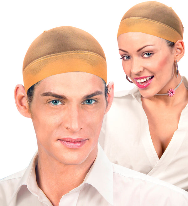 SET OF TWO CAPS FOR WIGS (FLESH-BLACK)