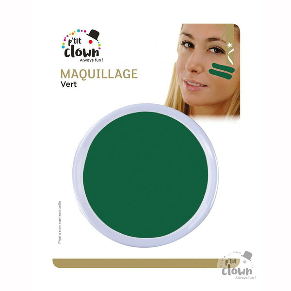 Fard gras vert 6.5 cm,Maquillage de scène,Farfouil_en_fete