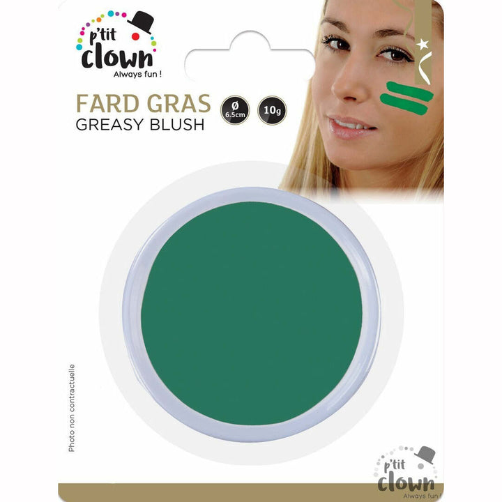 Fard gras vert 6.5 cm,Maquillage de scène,Farfouil_en_fete