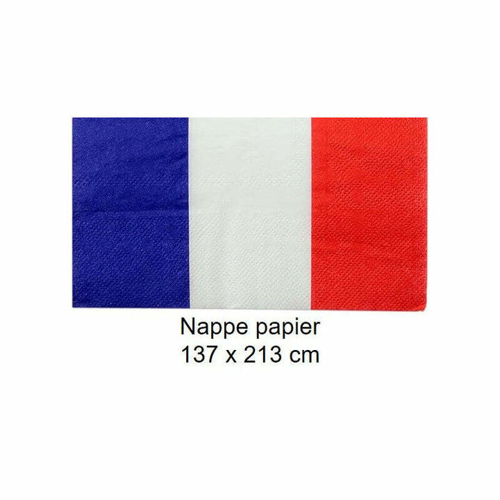 Nappe papier France 137 X 213 cm,Farfouil en fÃªte,Nappes, serviettes