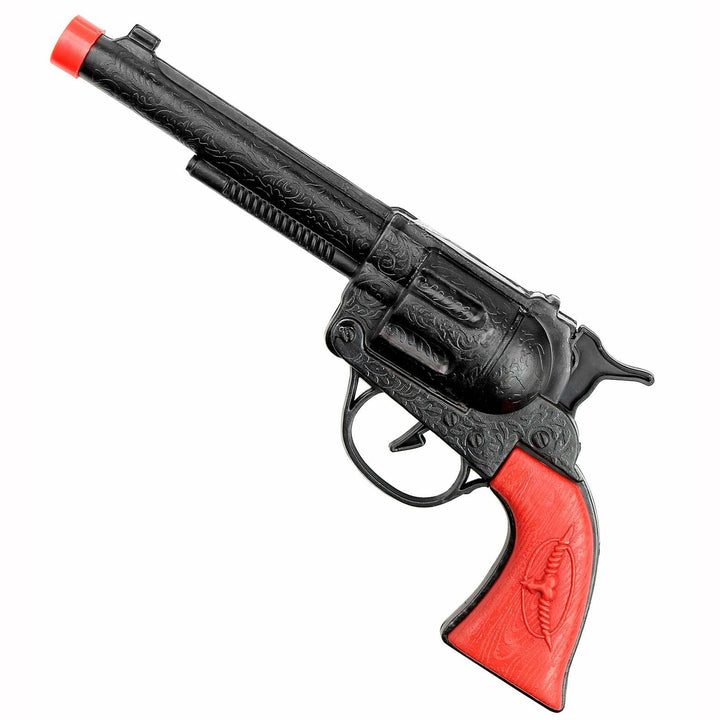 Pistolet cow-boy plastique couleurs au choix noir ou gris,Farfouil en fÃªte,Armes