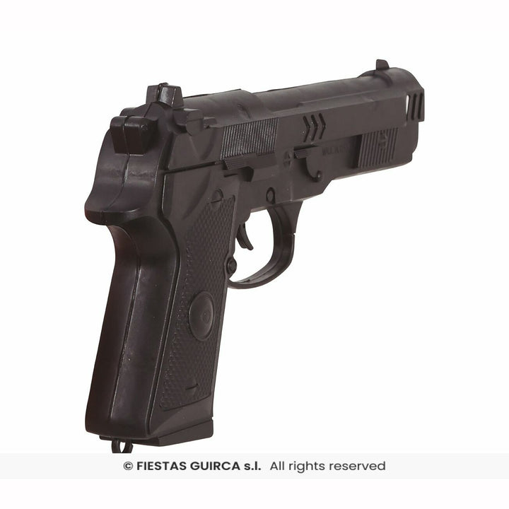 Pistolet noir sonore 24 cm,Armes,Farfouil_en_fete