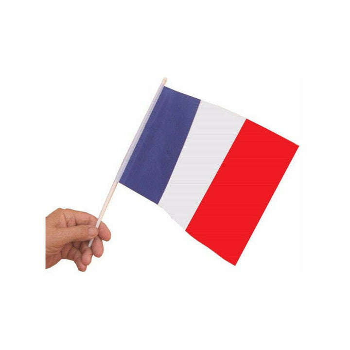 Sachet de 10 drapeaux en tissu France 15 x 21 cm,Farfouil en fÃªte,Drapeaux